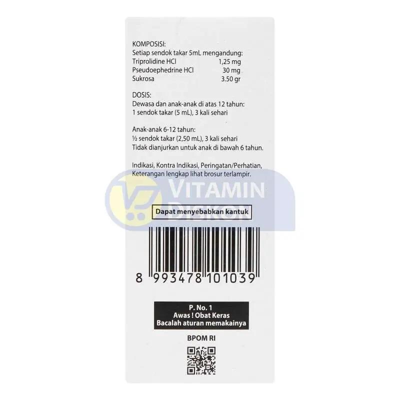 ACTIFED SIRUP 60 ML