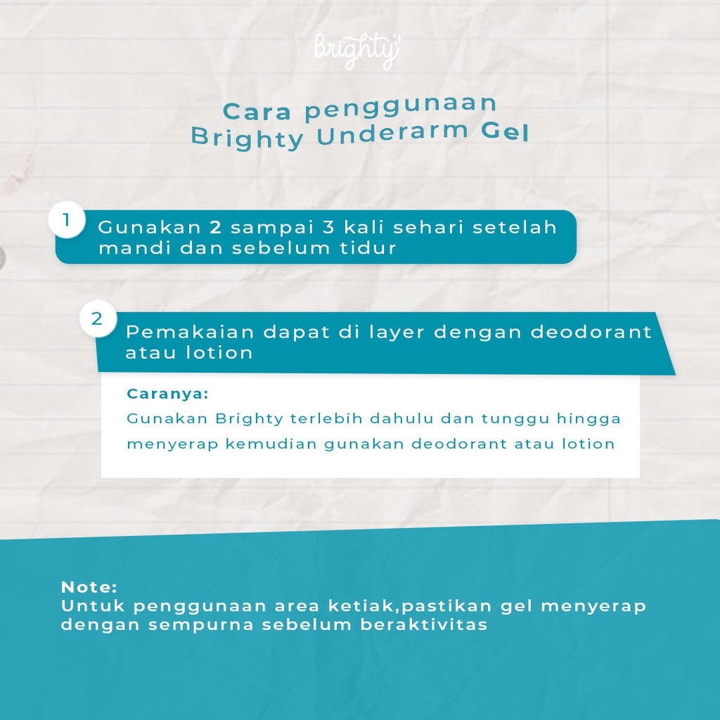 BRIGHTY GLOWING UNDERARM 30ML