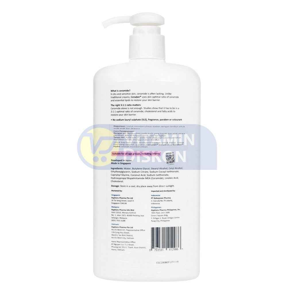 CERADAN GENTLE CLEANSER 280 ML