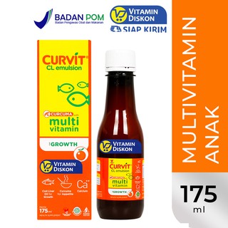 CURVIT CL EMULSION SYRUP ORANGE 175 ML I Multivitamin Anak
