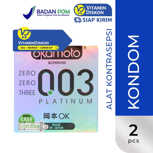 OKAMOTO KONDOM PLATINUM 003 2'S BPOM