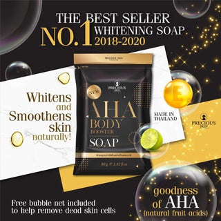 PRECIOUS SKIN AHA BODY BOOSTER WHITENING 5X SOAP 80G