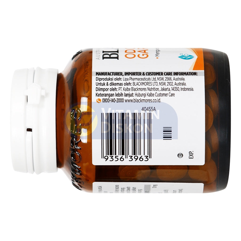 BLACKMORES ODOURLESS GARLIC 90 TABLET BPOM KALBE