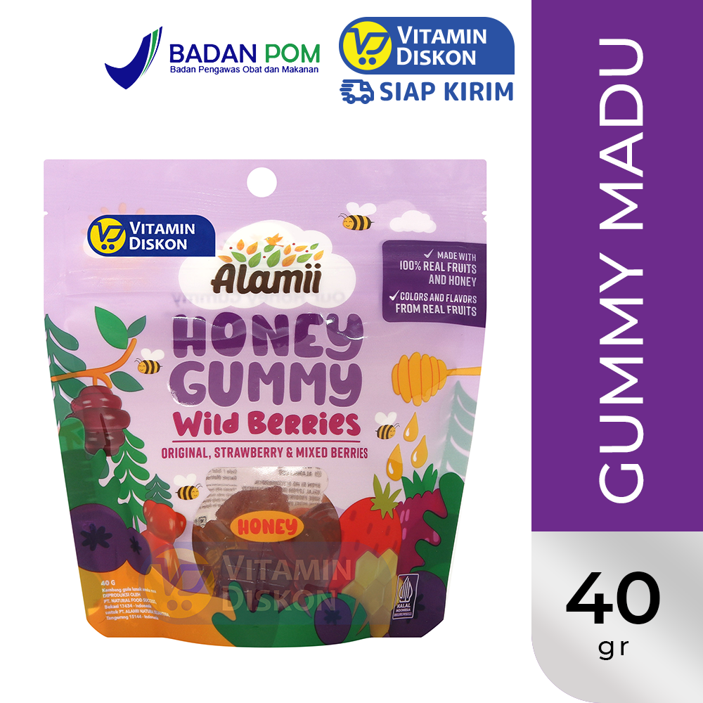 ALAMII HONEY GUMMY WILD BERRIES 40GR