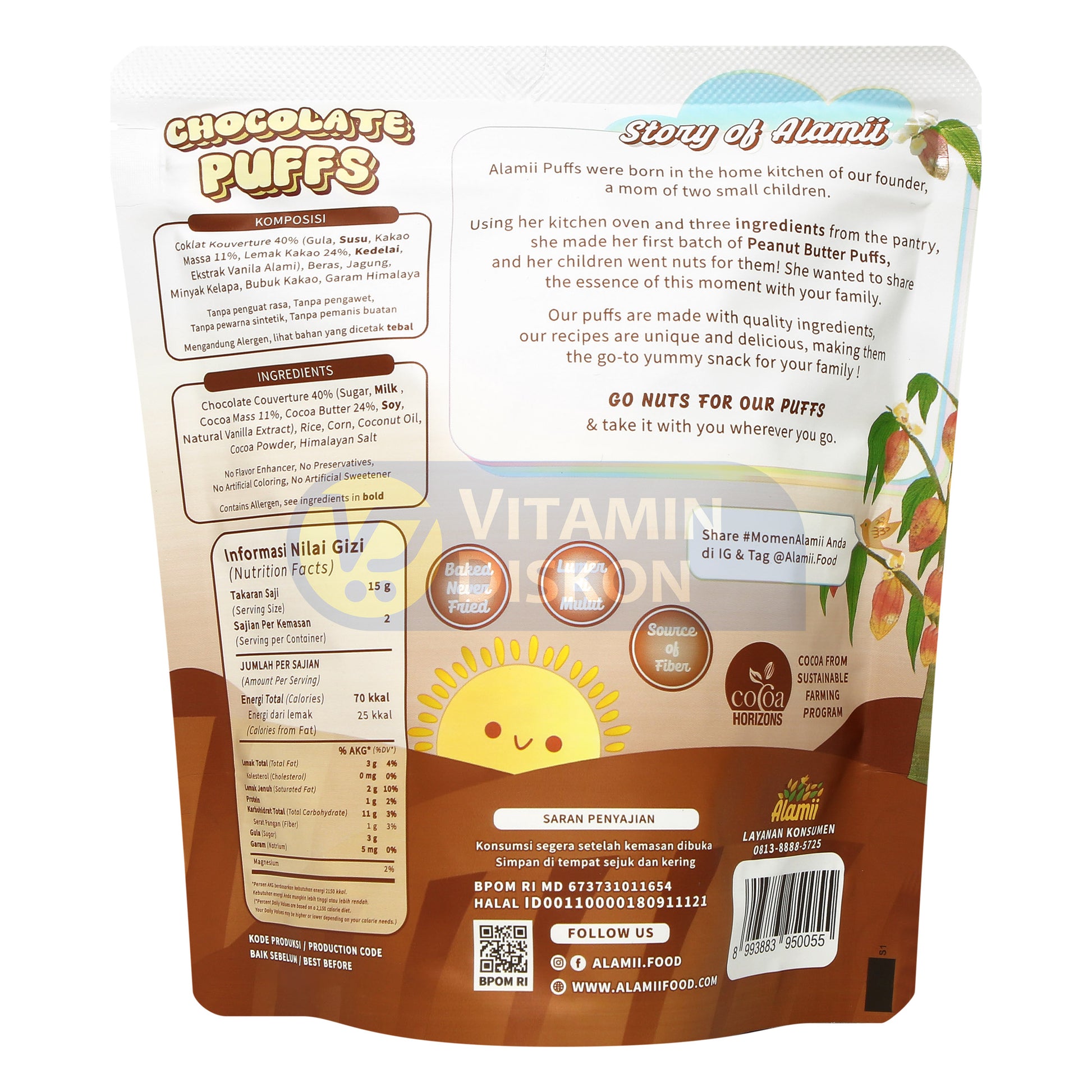 ALAMII CHOCOLATE PUFFS 30GR