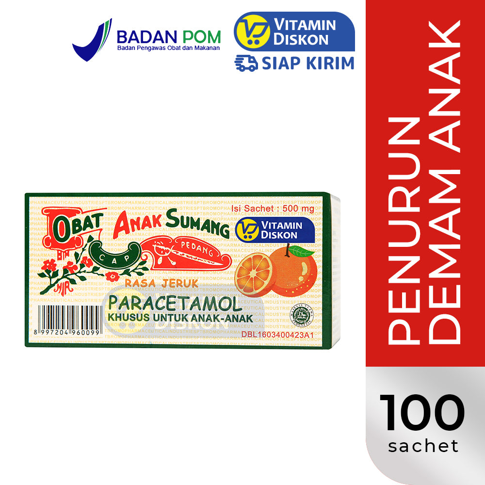 ANAK SUMANG CAP PEDANG RASA JERUK 100 SACHET