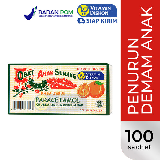 ANAK SUMANG CAP PEDANG RASA JERUK 100 SACHET