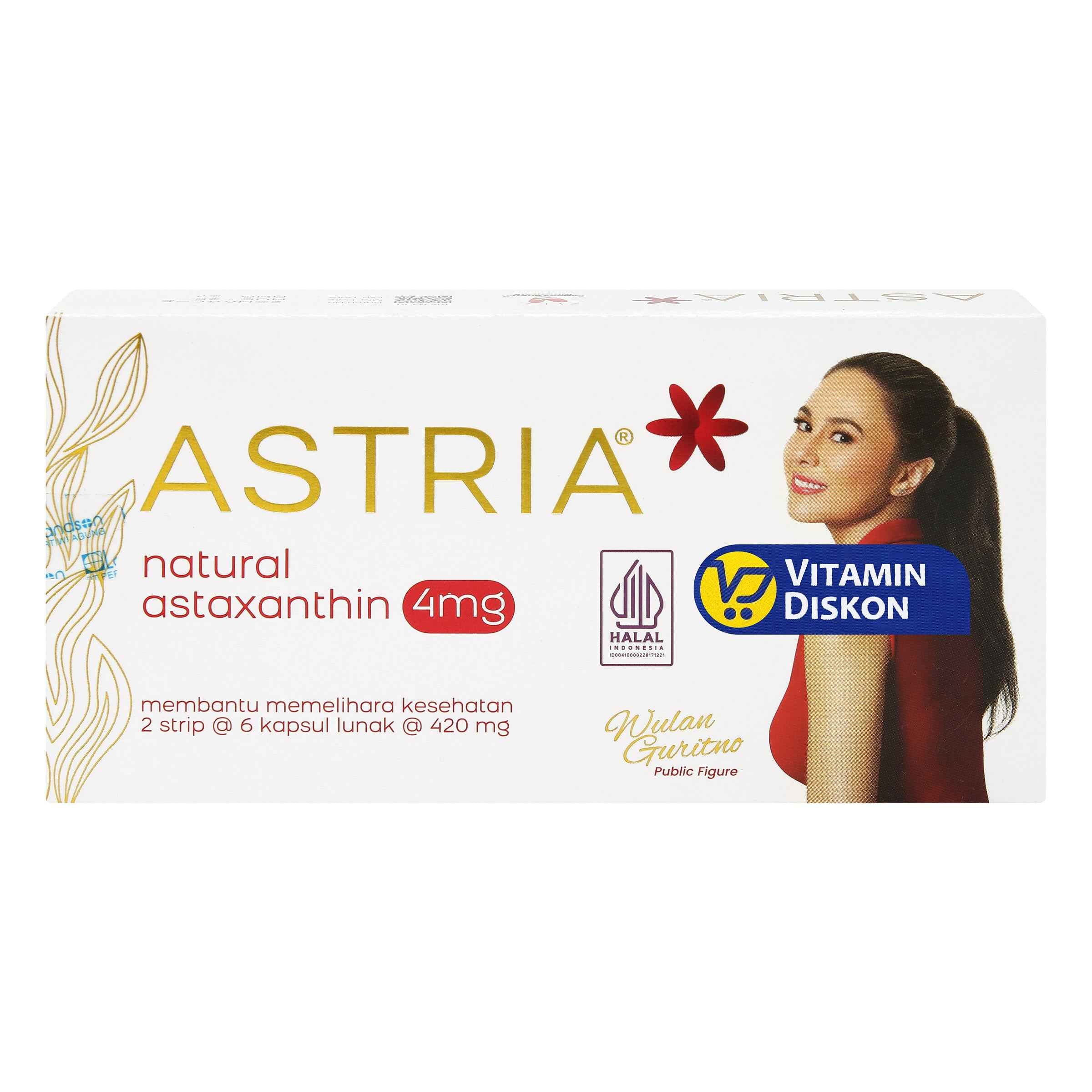 ASTRIA ASTAXANHIN 4 MG 12 KAPSUL