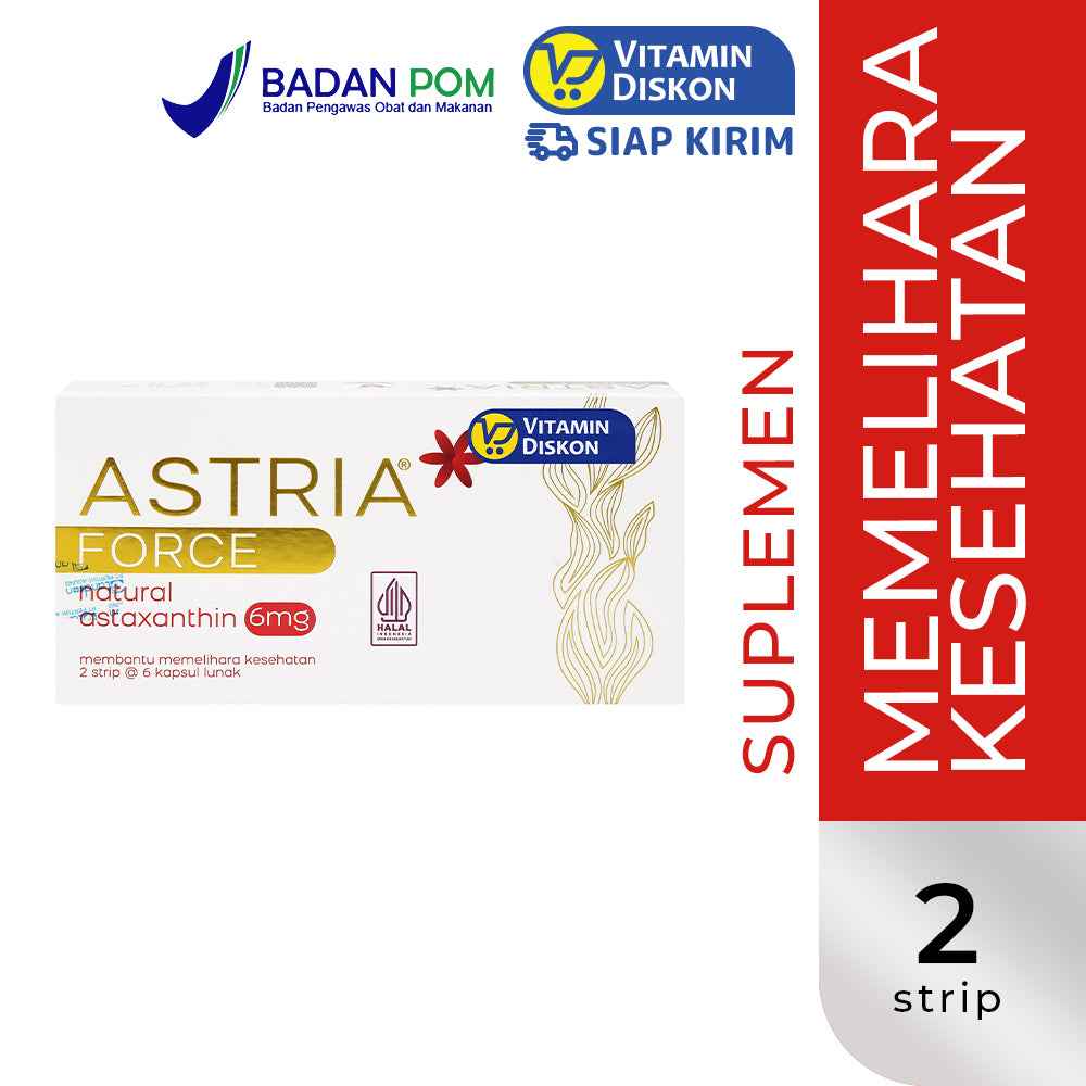 ASTRIA FORCE NATURAL ASTAXANTHIN 6 MG 12 KAPSUL