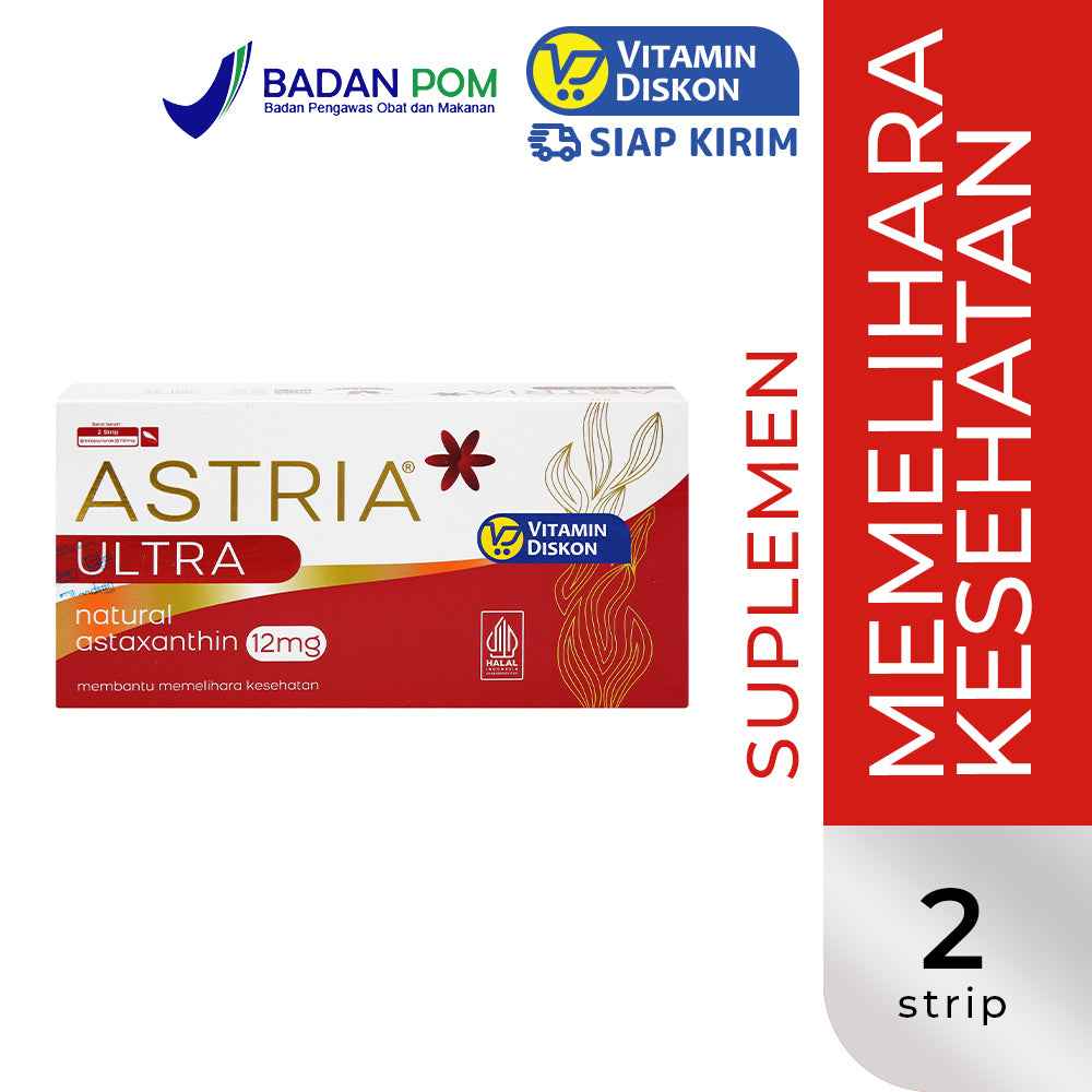 ASTRIA ULTRA NATURAL ASTAXANTHIN 12 MG 12 KAPSUL