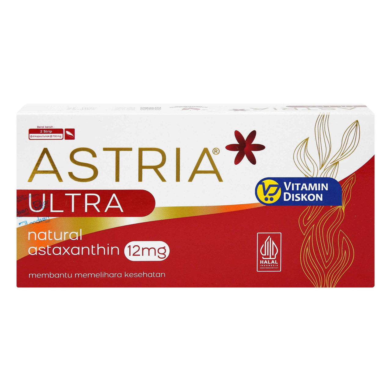 ASTRIA ULTRA NATURAL ASTAXANTHIN 12 MG 12 KAPSUL