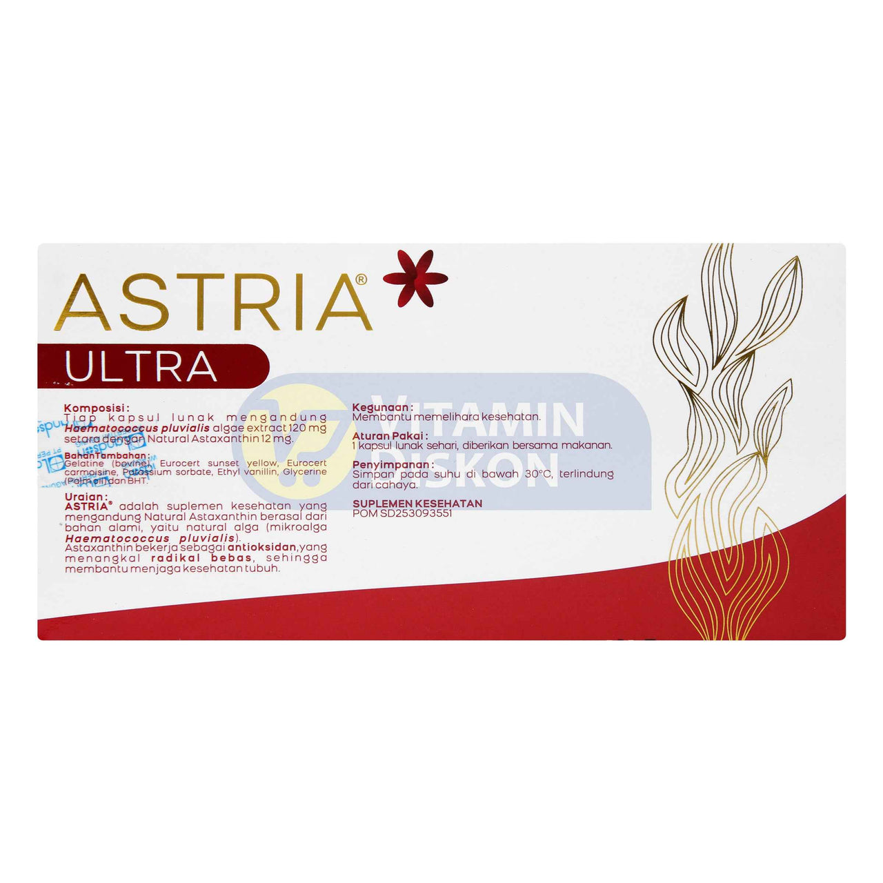 ASTRIA ULTRA NATURAL ASTAXANTHIN 12 MG 12 KAPSUL