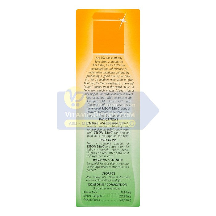 CAP LANG MINYAK TELON 100 ML
