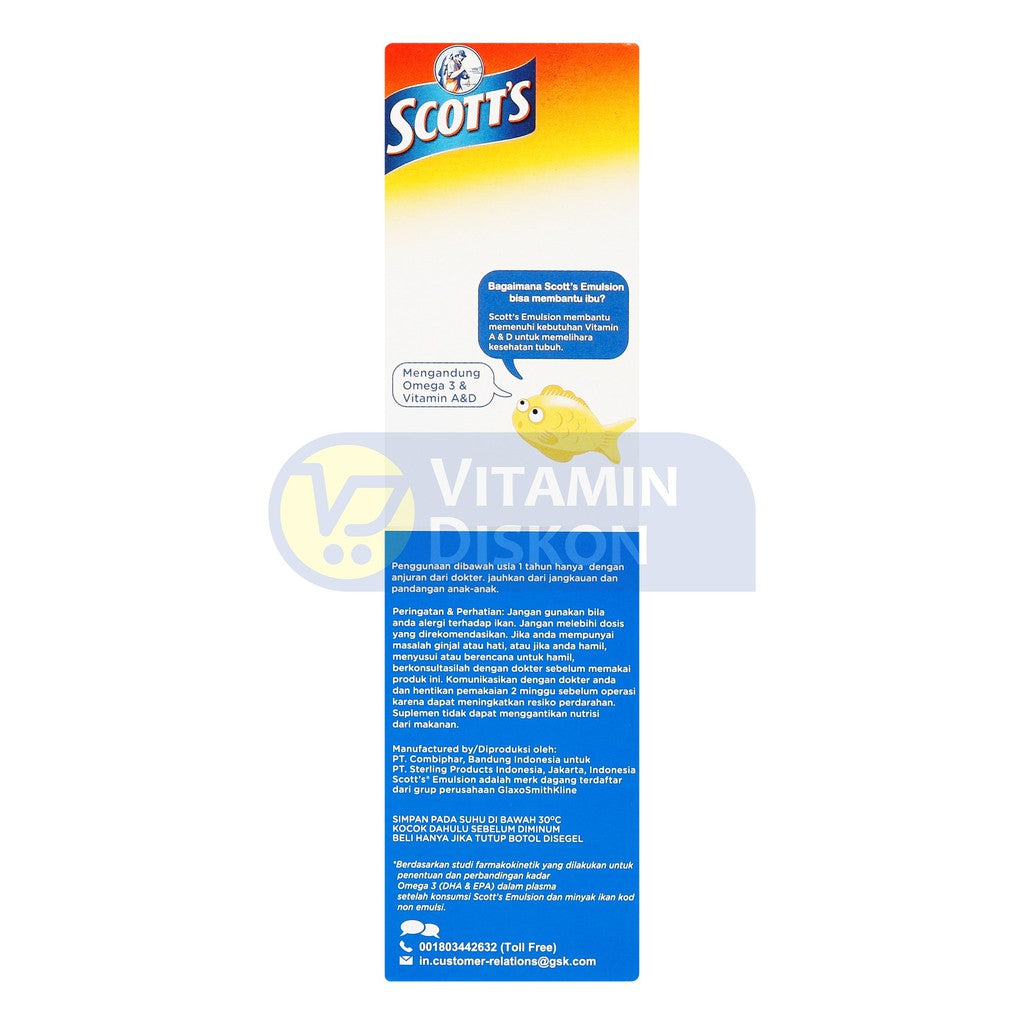 SCOTT'S EMULSION ORIGINAL 200 ML