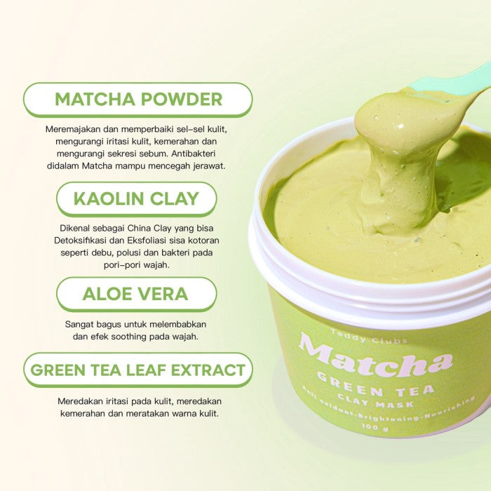 TEDDY CLUBS MINI MATCHA CLAY MASK 15ML