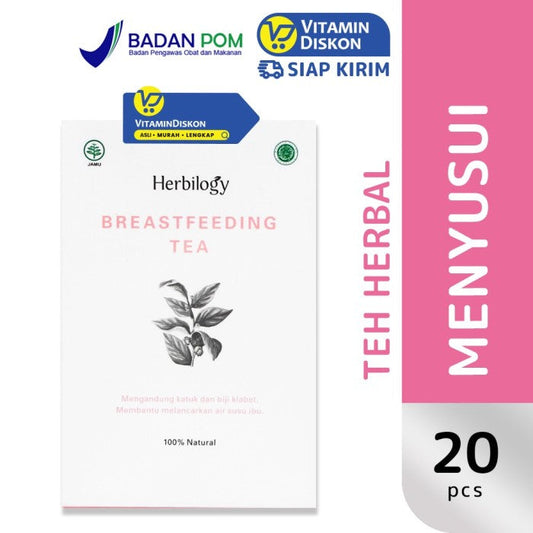 HERBILOGY BREASTFEEDING TEA 20 PCS/BOX BPOM UNTUK MELANCARKAN ASI
