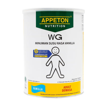 APPETON WEIGHT GAIN SUSU UNTUK GEMUK RASA VANILLA 900 Gr