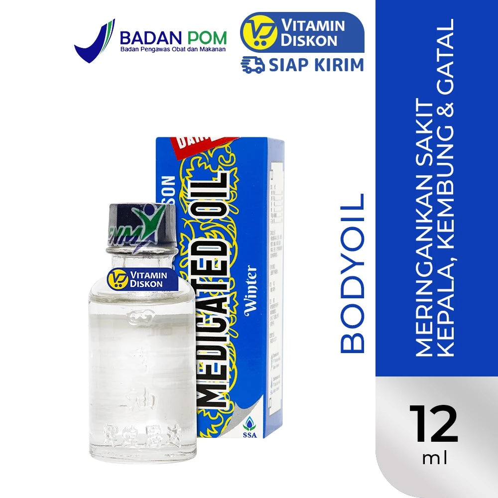 FOUR SEASON MEDICATED OIL WINTER 12 ML MINYAK ANGIN UNTUK SAKIT KEPALA, GEJALA FLU DAN PEGAL SSA