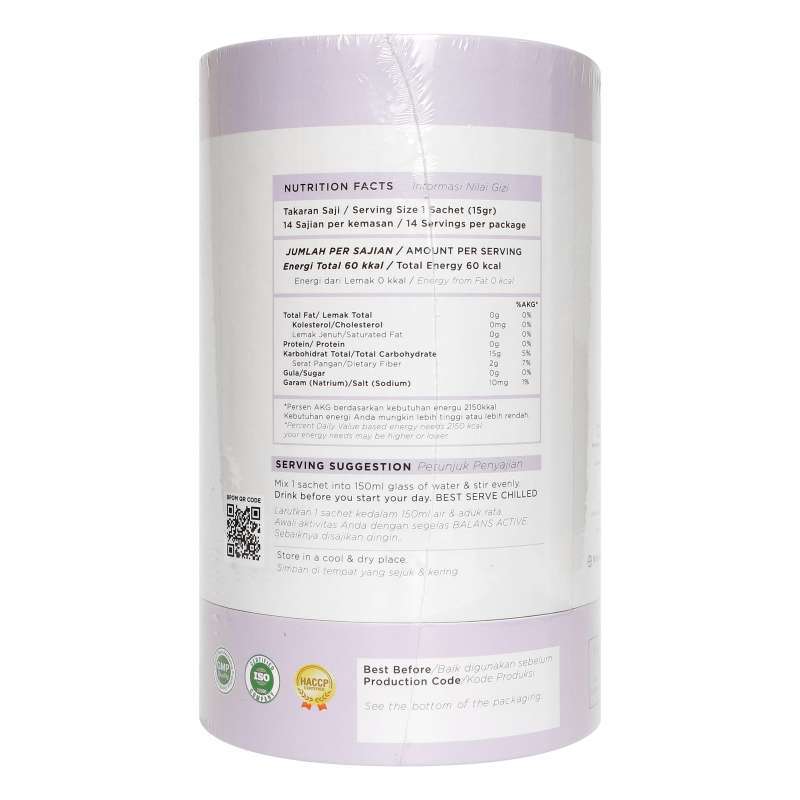 BALANS ACTIVE MIXED BERRIES FIBER AND PROBIOTICS DRINK 210GR