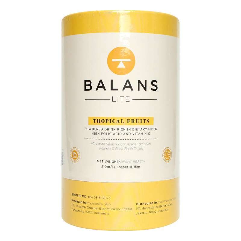 BALANS LITE TROPICAL FRUIT FIBER AND PROBIOTICS DRINK 210GR