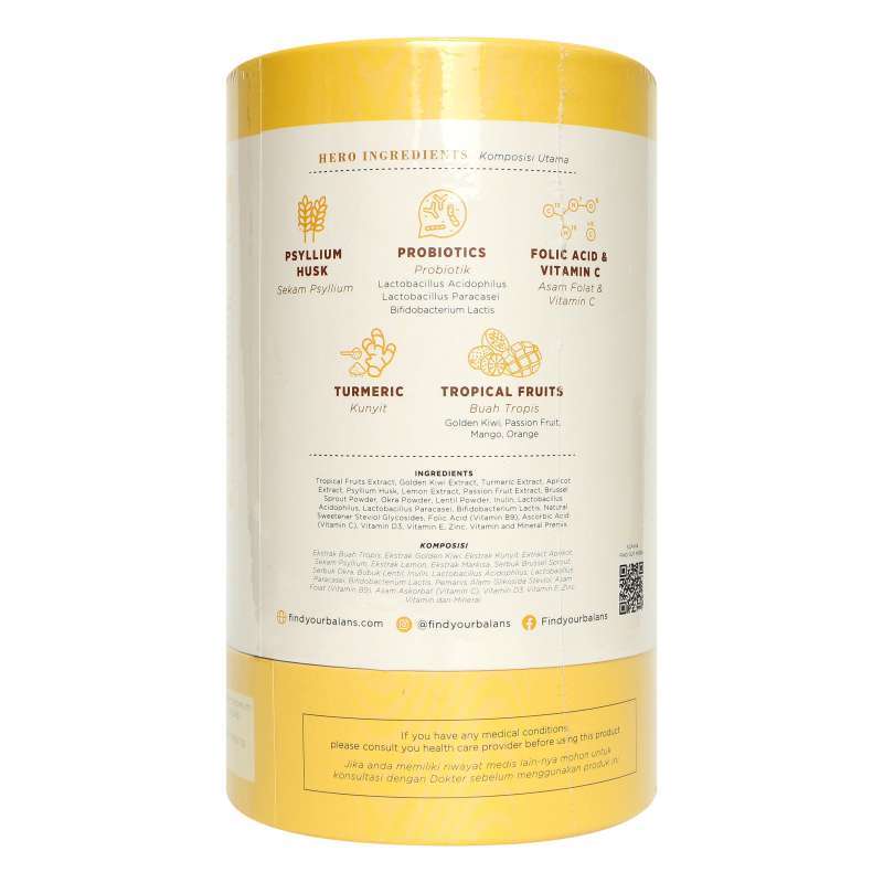 BALANS LITE TROPICAL FRUIT FIBER AND PROBIOTICS DRINK 210GR