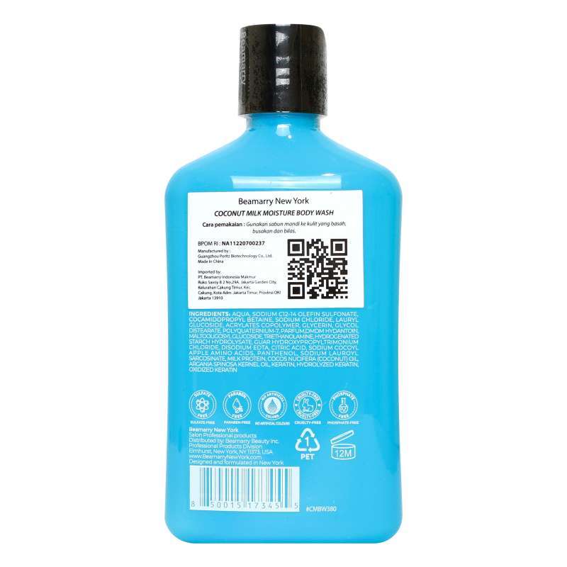 BEAMARRY COCONUT MILK MOISTURE BODY WASH WITH LOTION 380ML
