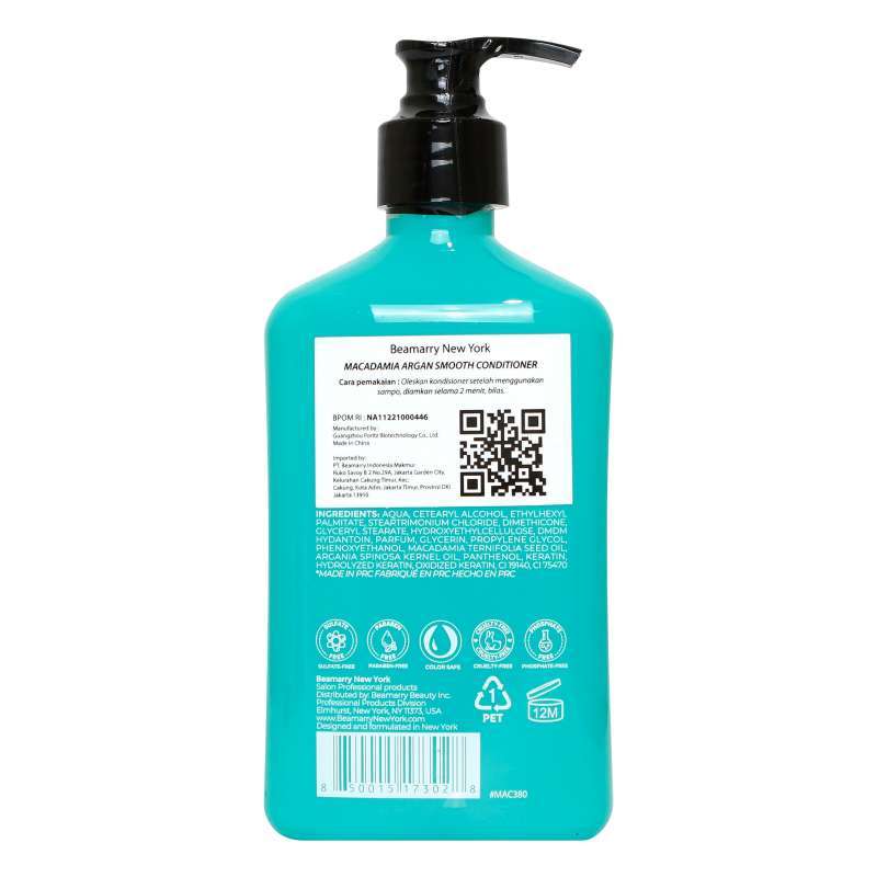 BEAMARRY CONDITIONER MACADAMIA ARGAN SMOOTH 380ML