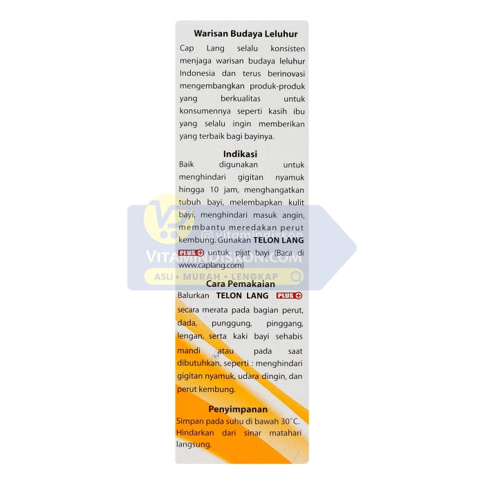 CAP LANG MINYAK TELON PLUS ANTI NYAMUK 150 ML