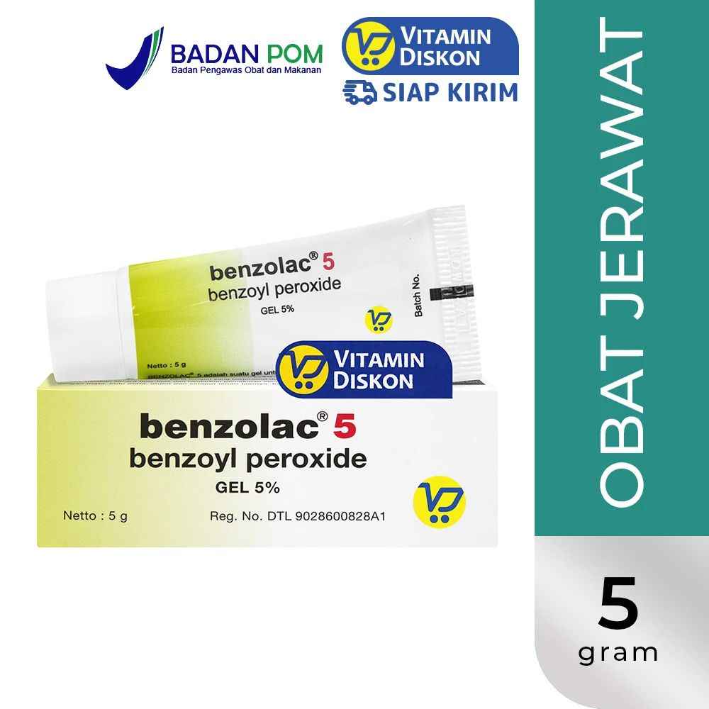BENZOLAC BENZOYL PEROXIDE 5% 5GR