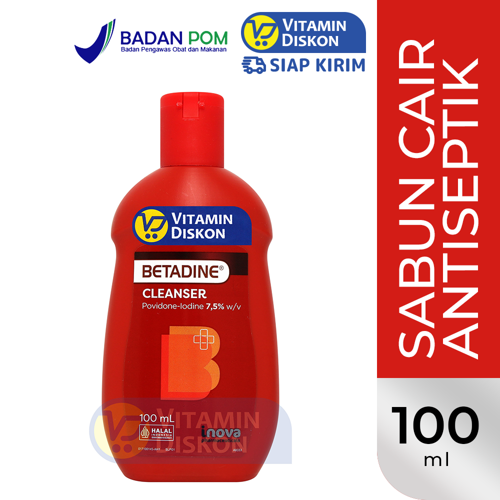 BETADINE ANTISEPTIC SKIN CLEANSER ANTISEPTIK UNTUK MEMBERSIHKAN KULIT 100 ML