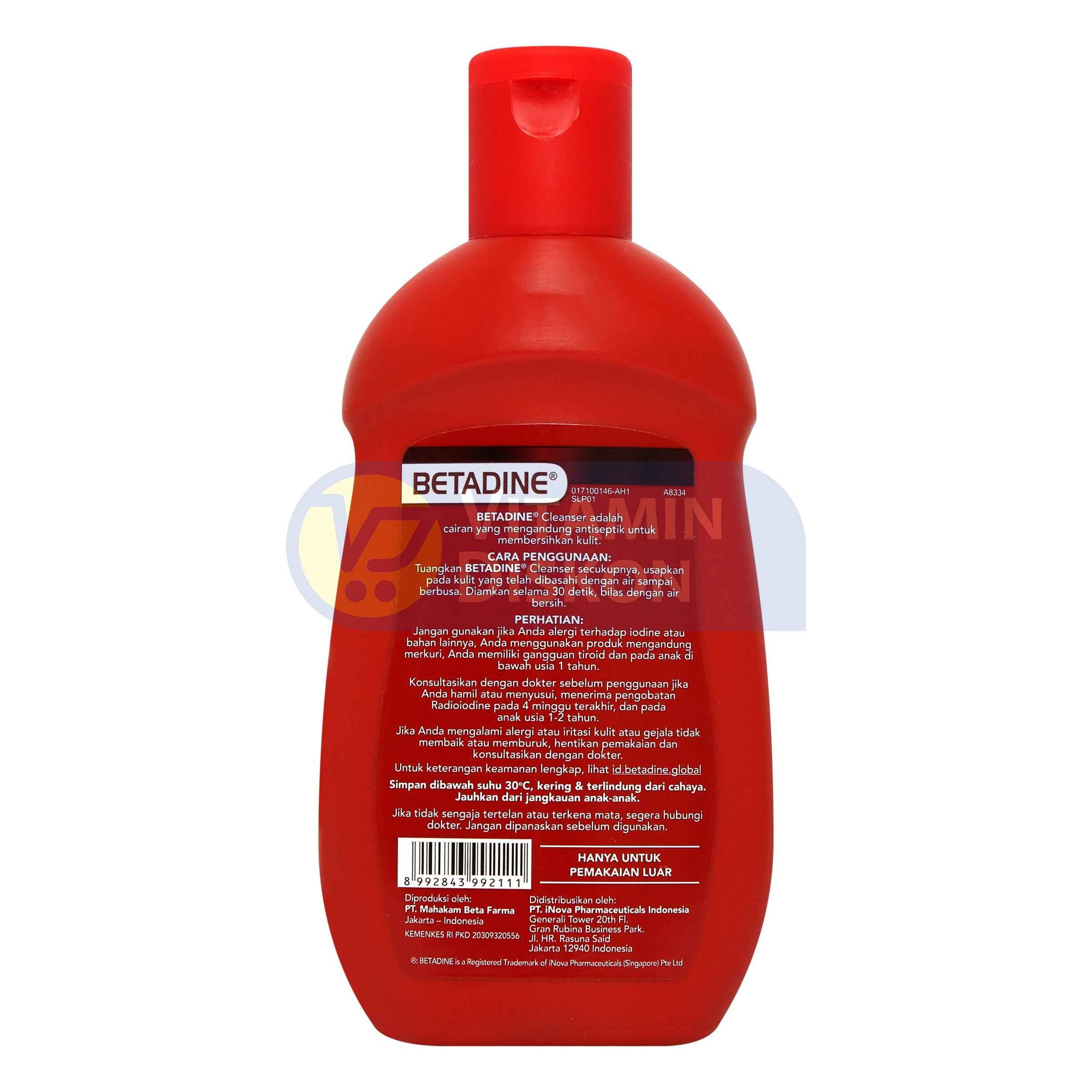 BETADINE ANTISEPTIC SKIN CLEANSER ANTISEPTIK UNTUK MEMBERSIHKAN KULIT 100 ML