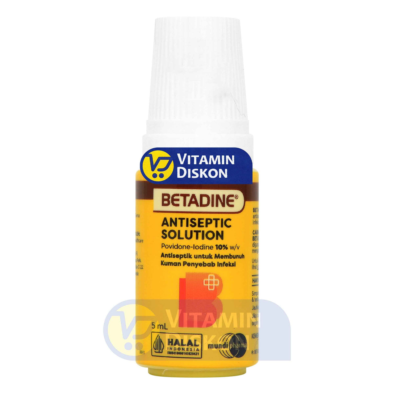 BETADINE ANTISEPTIC SOLUTION ANTISEPTIK UNTUK MEMBUNUH KUMAN PENYEBAB INFEKSI 5 ML