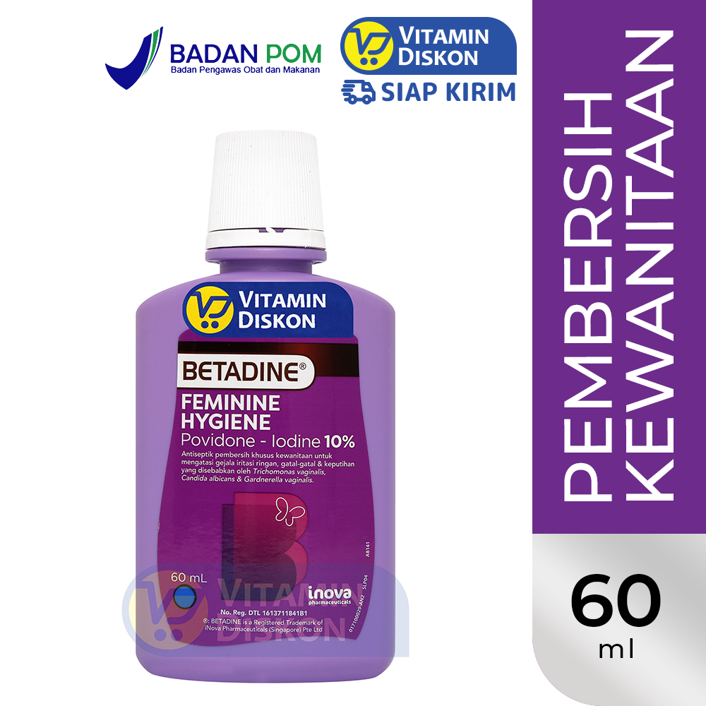 BETADINE FEMININE HYGIENE PEMBERSIH KHUSUS KEWANITAAN 60 ML