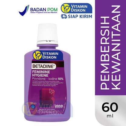 BETADINE FEMININE HYGIENE PEMBERSIH KHUSUS KEWANITAAN 60 ML