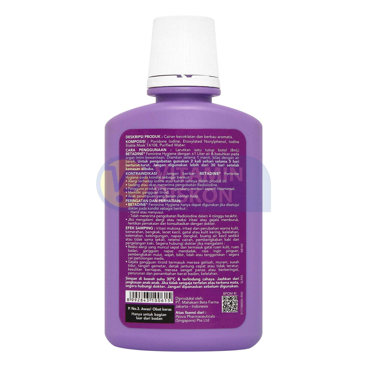 BETADINE FEMININE HYGIENE PEMBERSIH KHUSUS KEWANITAAN 60 ML