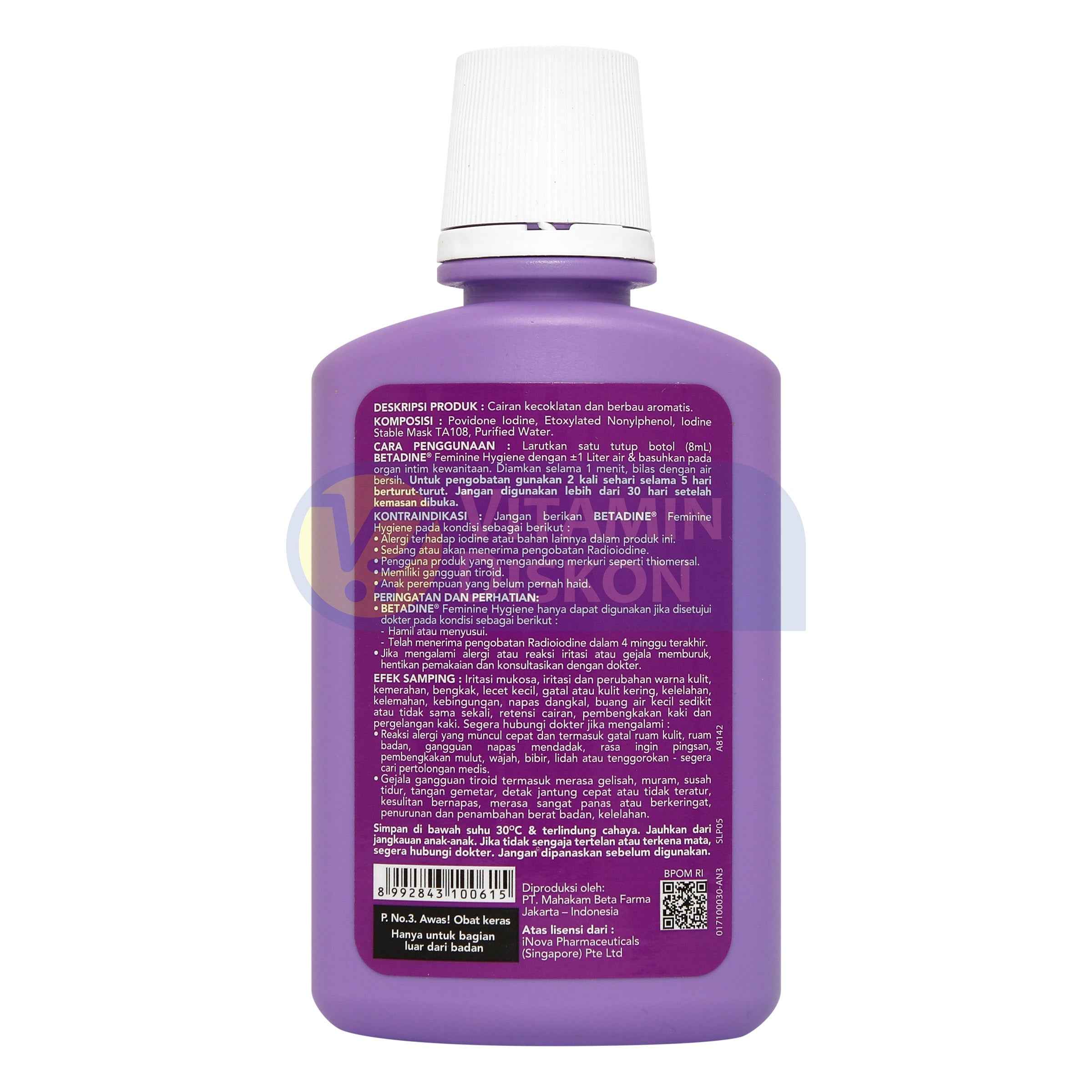 BETADINE FEMININE HYGIENE PEMBERSIH KHUSUS KEWANITAAN 60 ML