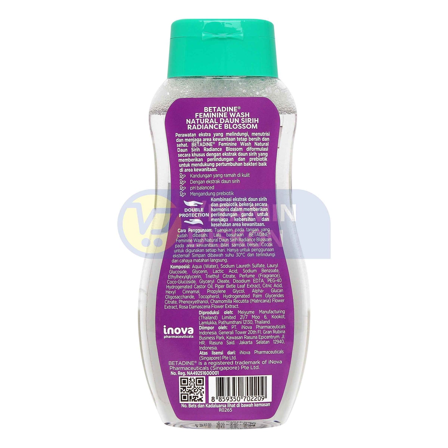 BETADINE FEMININE WASH NATURAL DAUN SIRIH RADIANCE BLOSSOM 110 ML