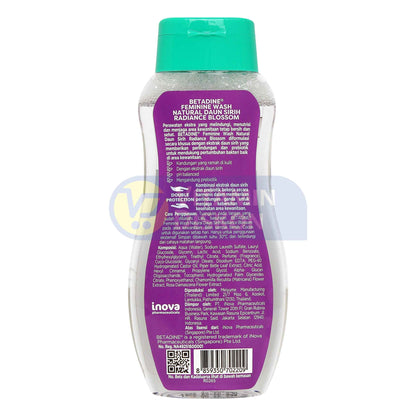 BETADINE FEMININE WASH NATURAL DAUN SIRIH RADIANCE BLOSSOM 110 ML