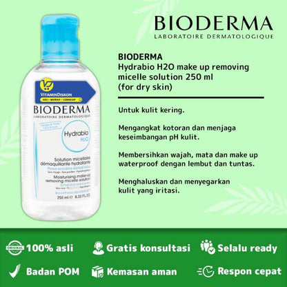 Bioderma Hydrabio H2O Moisturising Make Up Removing Micelle Solution [250 mL]
