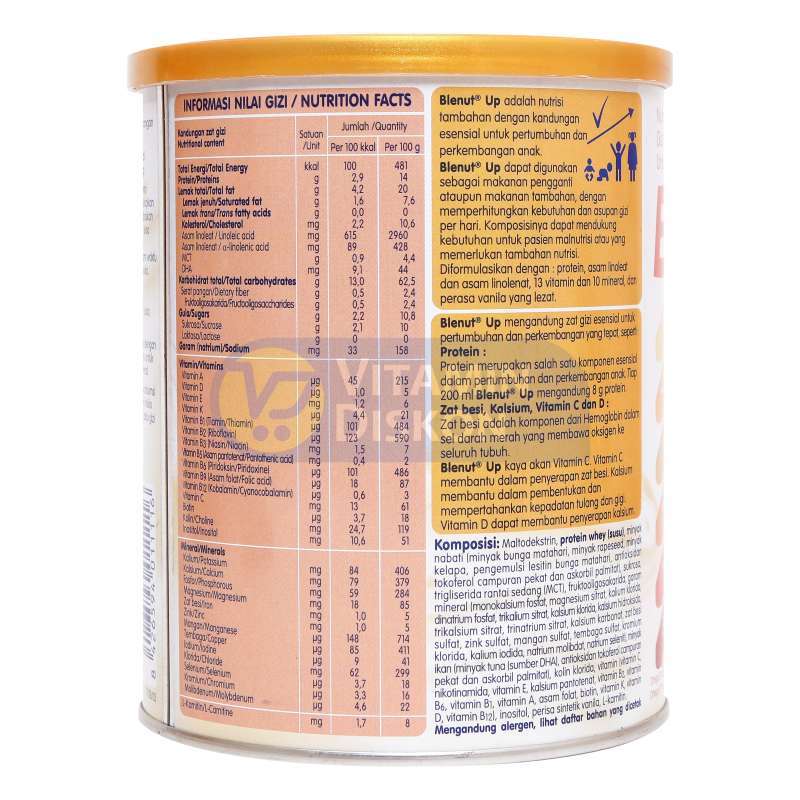 BLENUT UP RASA VANILLA - ISI 800GR