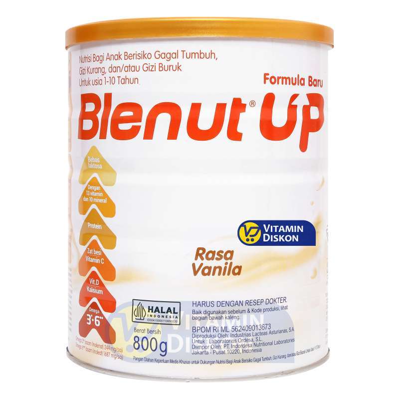 BLENUT UP RASA VANILLA - ISI 800GR
