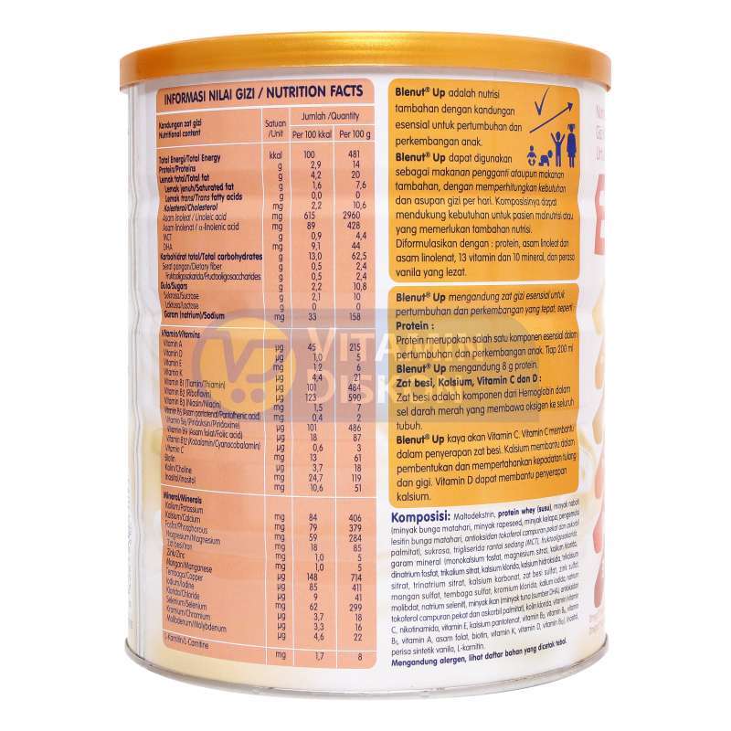 BLENUT UP RASA VANILLA - ISI 800GR