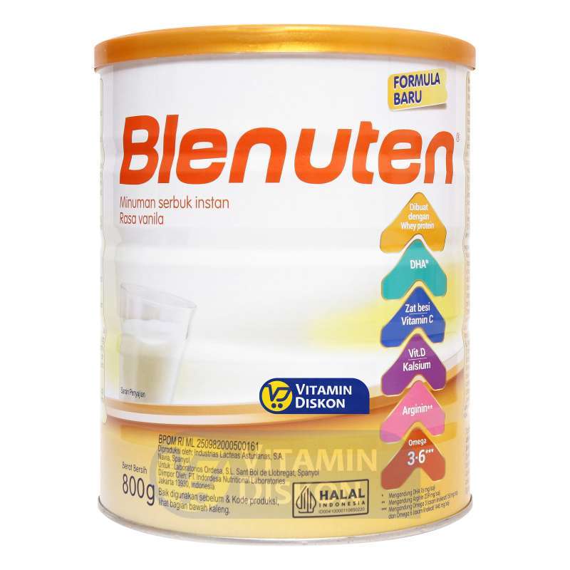 BLENUTEN RASA VANILLA - ISI 800GR