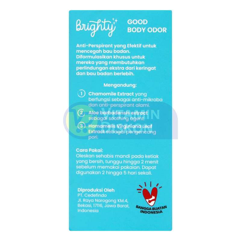 BRIGHTY GOOD BODY ODOR 30ML