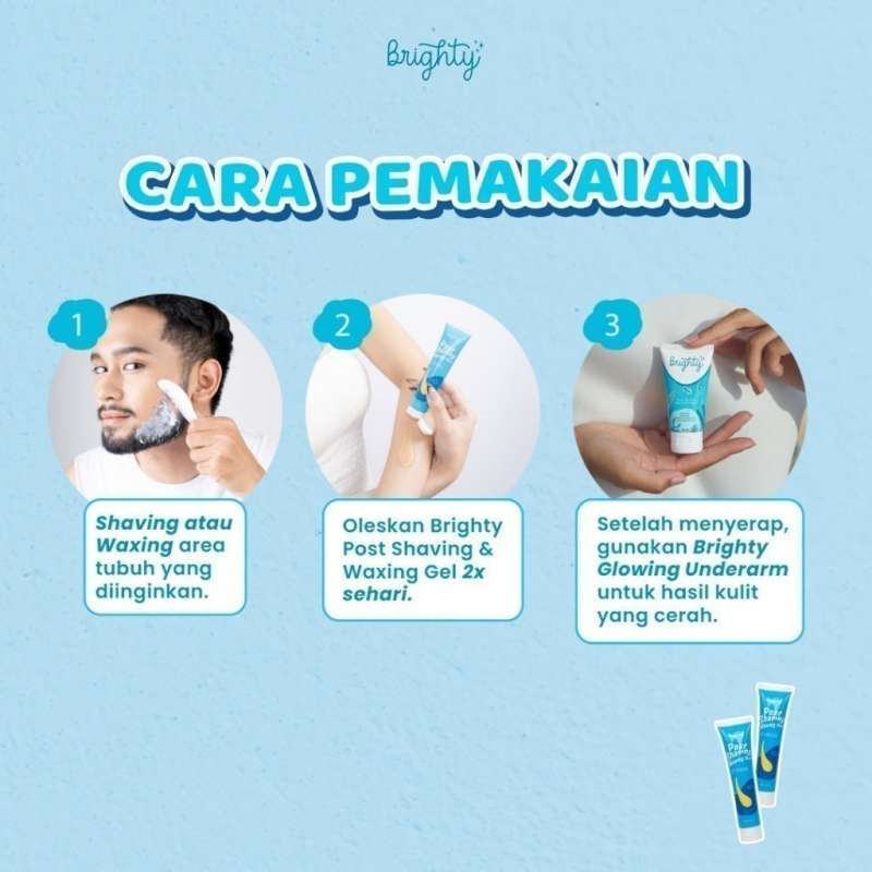 BRIGHTY POST SHAVING AND WAXING GEL 40 ML