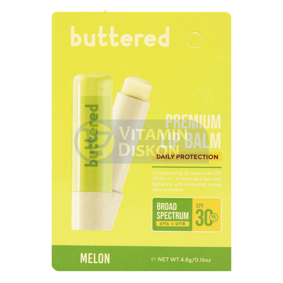 BUTTERED PREMIUM LIPBALM SPF30 PA++++ MELON