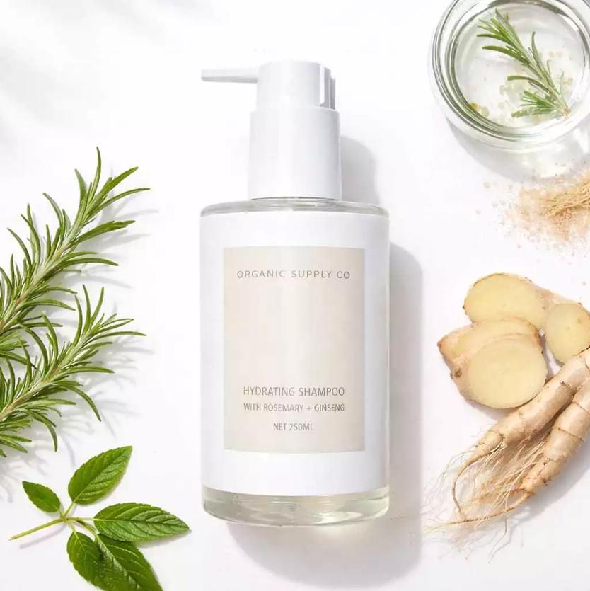 ORGANIC SUPPLY CO. HYDRATING SHAMPOO ROSEMARY AND GINSENG 250 ML