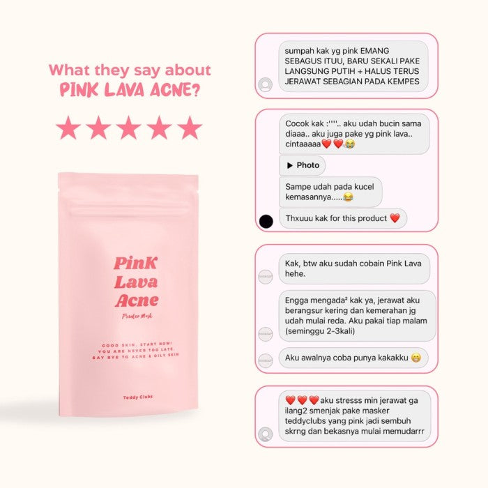 TEDDY CLUBS PINK LAVA ACNE 30GR