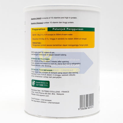 APPETON WEIGHT GAIN SUSU UNTUK GEMUK RASA COKLAT 900 Gr