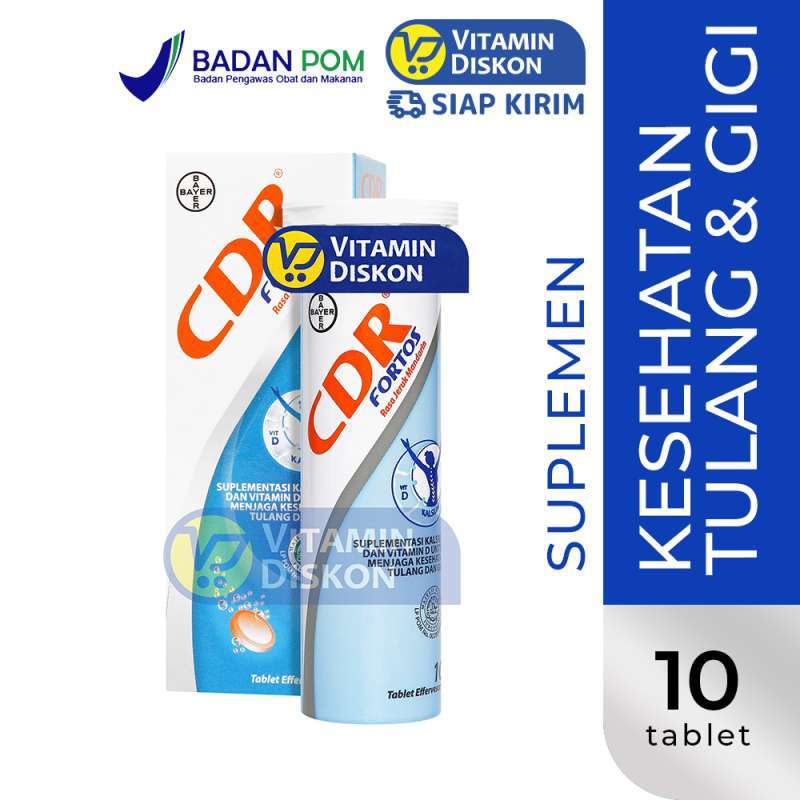 CDR FORTOS RASA JERUK MANDARIN 10 TABLET